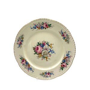 Homer Laughlin Virginia Rose 9.25" Plate 1940's Antique